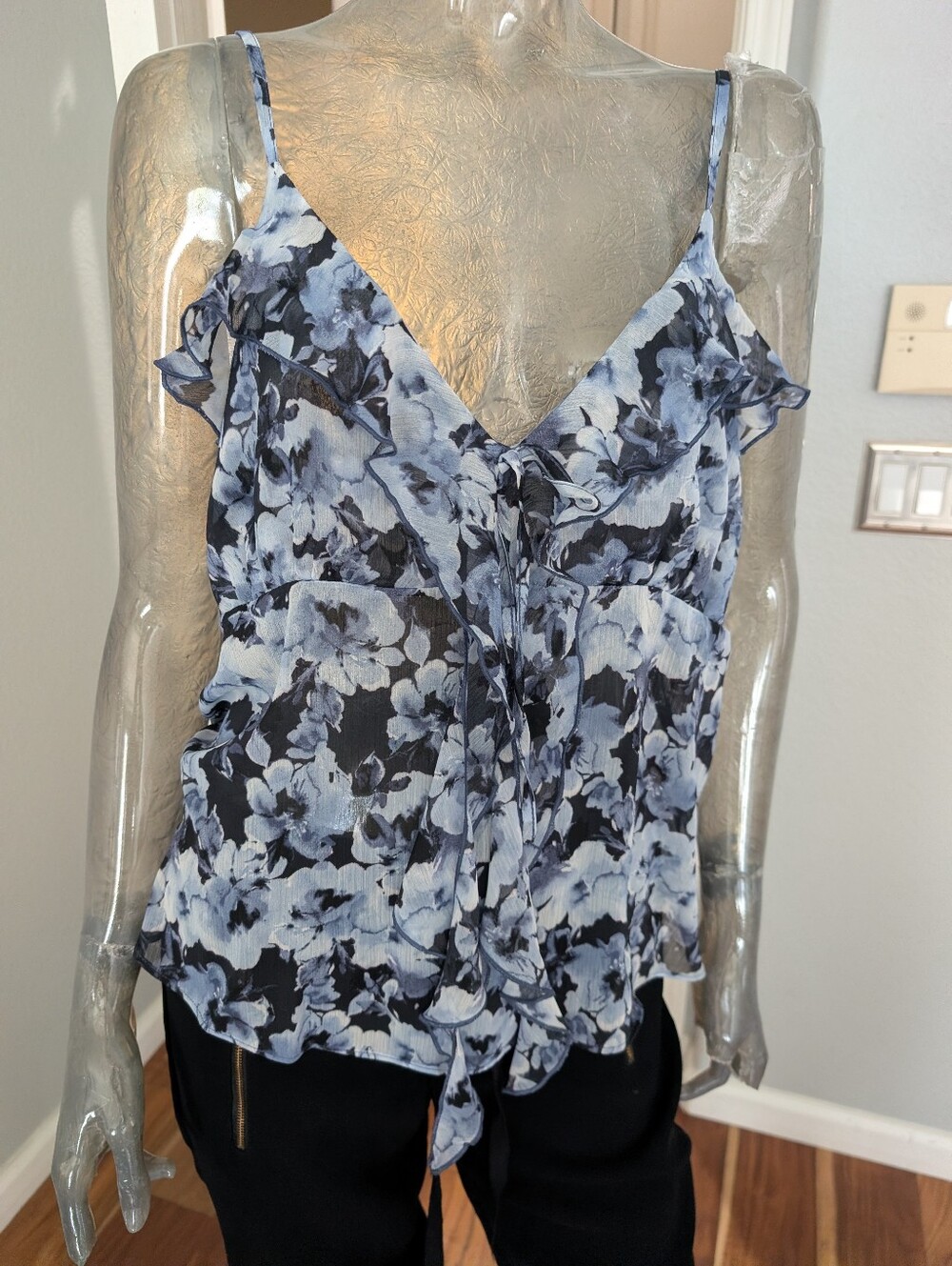 Robert Rodriguez Justine Cascading Ruffle Chiffon Camisole Size Medium Nwt ❤️